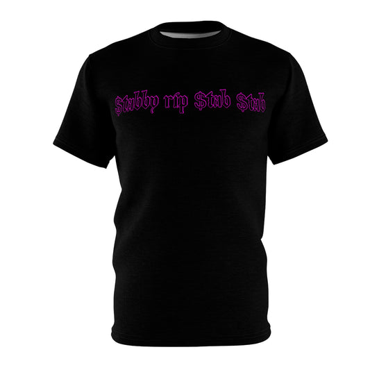 $tabby Rip $tab $tab T-Shirt (Inverted Pink Logo)